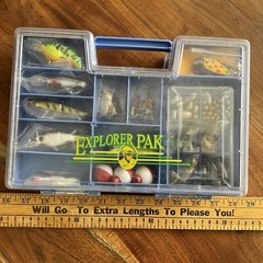 Explorer Pak Fishing Lures Kit Bass Fishing Gear Kit for Freshwater Tackle Box