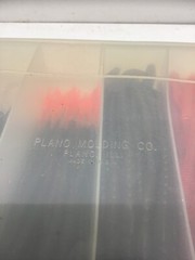 Plano Molding Co. Fishing Tackle Tray 7.25”x11” With Plastic Swim Baits #15