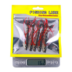 5pcs 2.6g Soft Lures with Lifelike Swimming Action for Bass For Barracuda