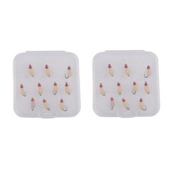 20 Pack Artificial Maggots for Fishing Soft Lures for Trout Bass Crappie