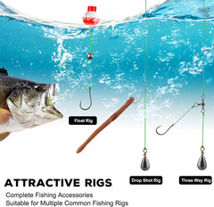 187/343Pcs Fishing Accessories Kit, Organized Fishing Tackle Box with Tackle Inc