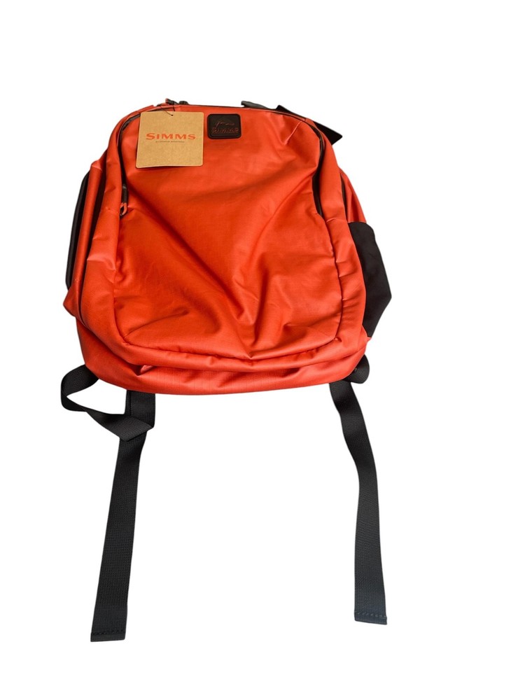 Simms Fishing Waterproof Backpack PG-14014 Tailwind 18×10.5in Nylon Orange 24L