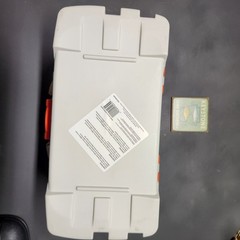 Plano Two-Tray Tacklebox. Two Bonus Compartments. Extra Dividers. Orange& White.