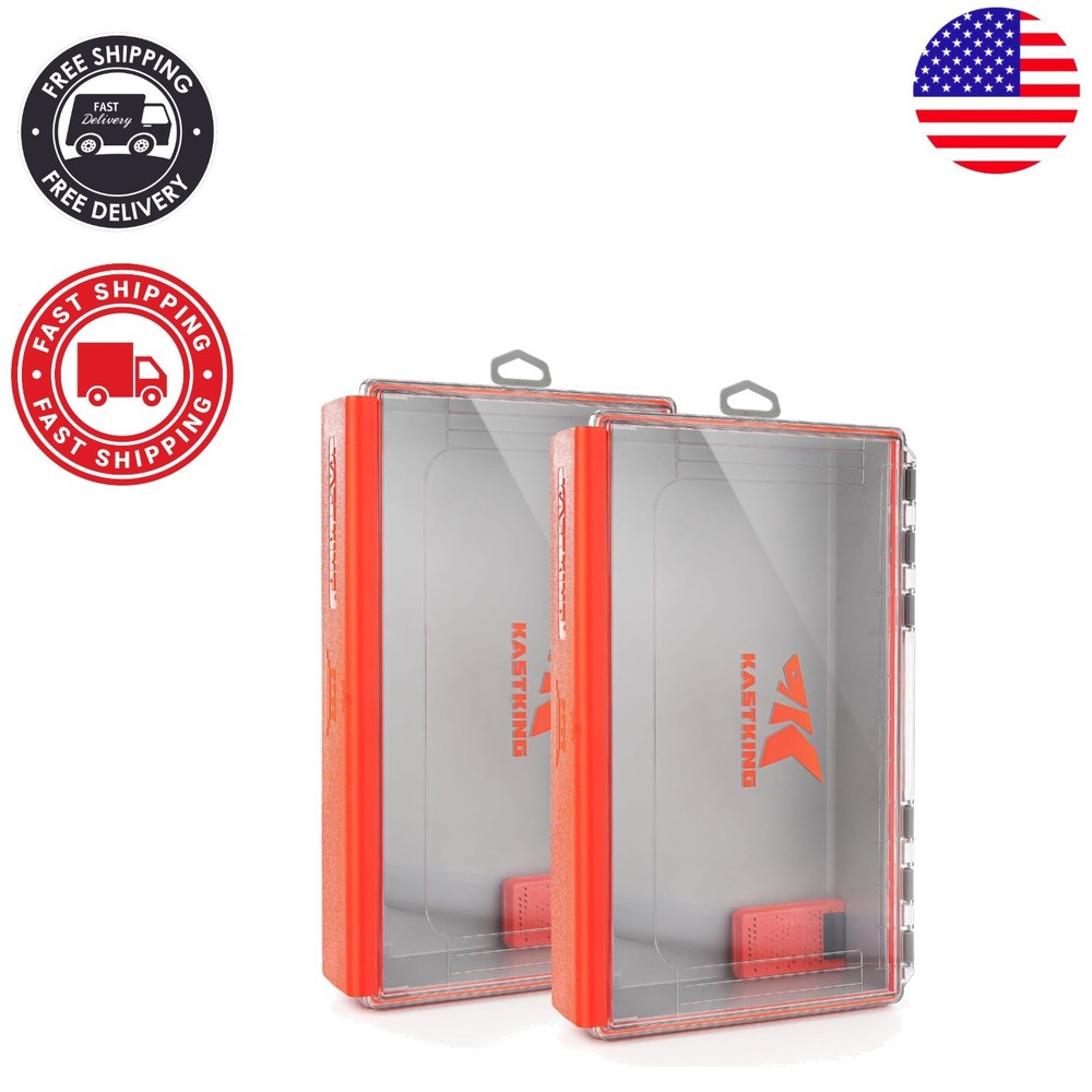 HyperSeal Fishing Tackle Box with One-Hand Access – 3700 Deep, 2 Packs for Ease