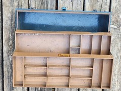 Fishing Tackle Toolbox Kennedy Kits T-18 Vintage 18x8x7 Two Trays 10 Lbs USA Vtg