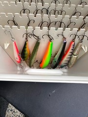 MAXI-MATE Fishing-Tackle Box LOT (100 Plus LURES) & Other Stuff LURES & BOX”