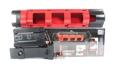 MEIHO Rod Stand BM-280 Polycarbonate Black & Red 316x62x70mm height adjustment