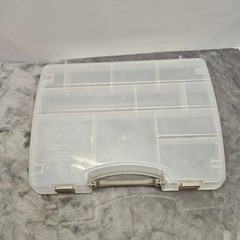 Plano 3870 Clear Plastic Tackle Box Organizer Craft Storage Case Made in USA