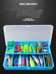 Portable Double-Layer Fishing Lure Storage Box 5 Color Tool Accessories