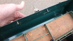 Vintage Grip-Loc Metal Tackle Tool Box Walton Products Made in USA