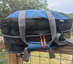 ORVIS Blue & Grey SAFE PASSAGE Fly Fishing Angler MESH WADER BAG
