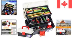 Comprehensive Fishing Gear Kit: 321 Pcs Lures in 3-Layer Tackle Box – Men’s Gift
