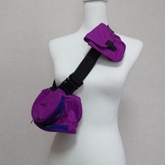 Excellent condition DAIWA Fishing W Pouch Black Pink Purple Japan