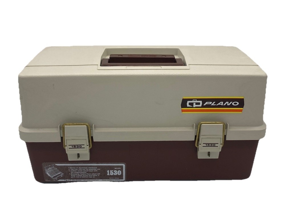 Plano Model 1530, 3 Tray Vintage Fishing Tackle Box New