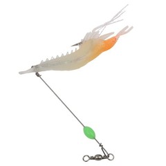 Fishing Soft Lure Artificial Shrimp With Silicone Body Hook and Swivels