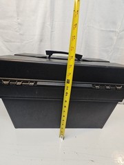 VINTAGE PLANO PHANTOM PRO 797 4 DRAWER FISHING TACKLE BOX 21x15x11 Black W/ KEY