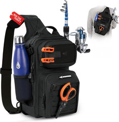 Blowbak Tactical Sling Tackle Bag-Lightweight Fishing Backpack