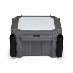 Plano GoNow Freshwater Fish Kit, Waterproof Field Box with Rod Holders, Charcoal
