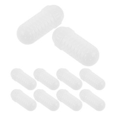 10Pcs Portable Durable Plastic Bait Holder White Fishing Bait Storage Container