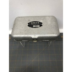 Vintage Umco Corporation Model P-9 Double Sided Small Lure Aluminum Box