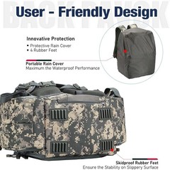 Spacious 45L Fishing Backpack with 18 Compartments & Adjustable Shoulder Straps