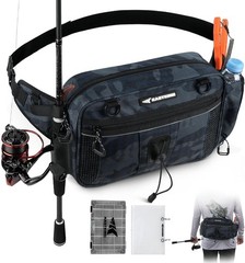 3600 Utility Waterproof Tackle Bag – Adjustable BaitSpace Fanny Pack for Anglers