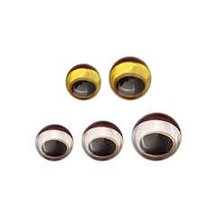 New 3D Snake Pupil Red Holographic Fishing Lure Eyes Fly-Tying 3/4/5/6mm 300pcs