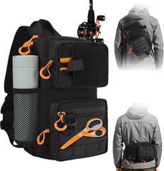 9L X-Pac Tactical Sling Tackle Bag Lightweight Storge Fishing Backpack Utility W