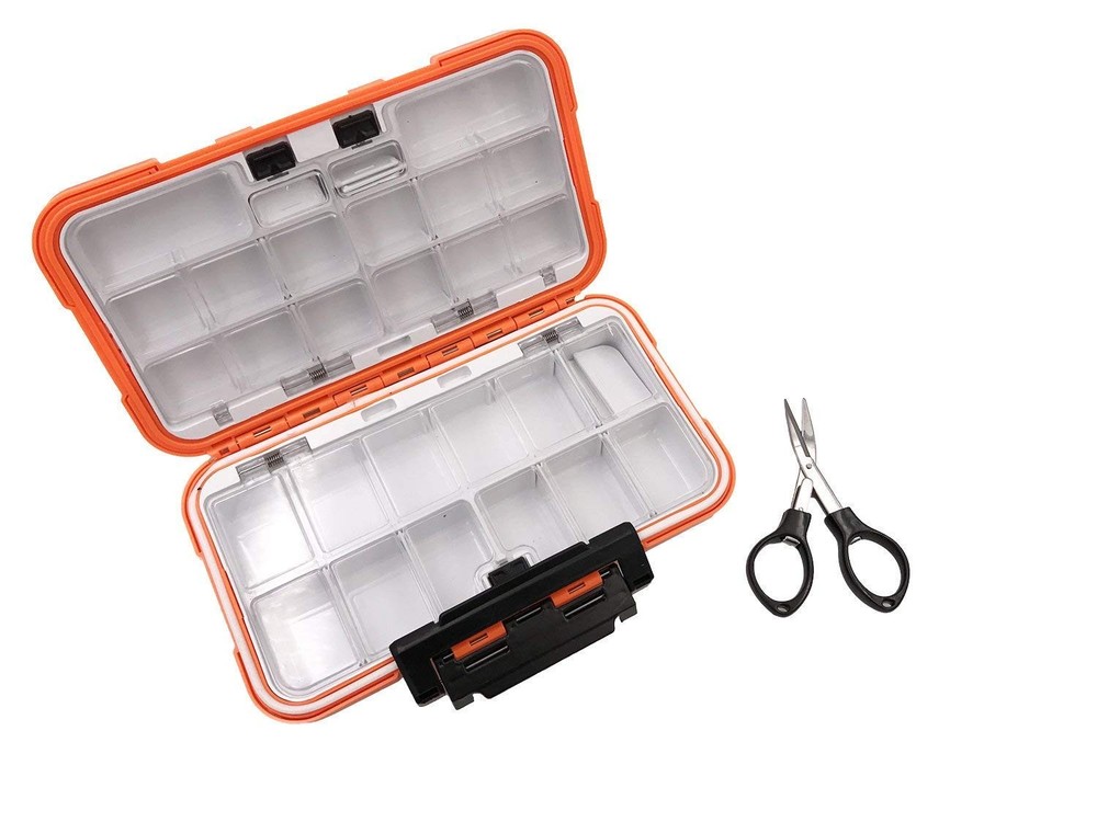 Waterproof Fishing Lure Box Spoon Hooks Baits Storage Tackle Box Containers f…