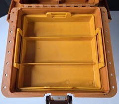 Vintage Fenwick Woodstream Sport Seat 9050 Tackle Box & Cooler Fishing Hunting
