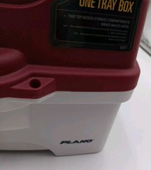 Plano 1-Tray Tackle Box with Dual Top Access – Red White 6201-06