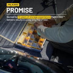 Plano Edge Master Transparent Yellow Portable Tackle Box With Waterproof Seal