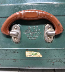 EUC #5413 VTG Tackle Box “Union Steel Chest Corp” Leroy, NY REGD 1951 Lures/More