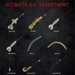 Fishing Accessories Kit, 264/423PCS Fishing Tackle Box with Hooks, Weights, S…