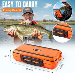 343pcs Fishing Accessories Kit Tackle Box with Hooks Weights Sinkers Gear
