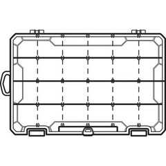 Large Plastic Utility Tackle Box with Zerust Rust Protection
