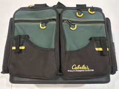 Cabela’s Soft Sided Tackle Bag Holds 5 Plano 3600 Boxes Fishing Shoulder Strap