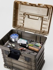 StowAway Tackle Box System – Holds 4 Utility Boxes, Quick-Access Top, Durable De