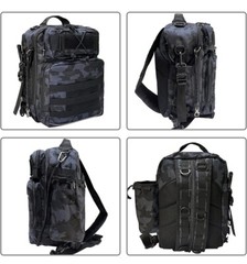 Fishing Tackle Shoulder Backpack Storage Gear Bag Water-Resistant Rod Holder New