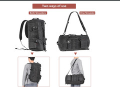 RESTCLOUD Fishing Tackle Backpack – Portable Tackle Storage Bag, Tactical Design