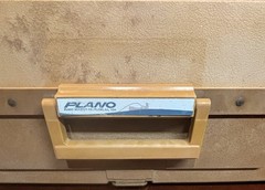 Vintage Plano # 7777~ 1970s 7 Drawer Fishing Tackle Box 18”x14”x9” ~ READ