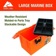 Large Marine Storage Box 9″ x 13″ Orange