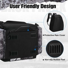 Piscifun Fishing Tackle Backpack with Rod Holders & 4 Tackle Boxes, Waterproo…