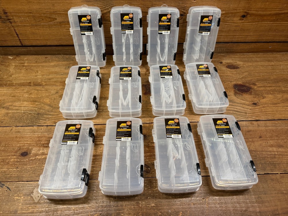 (12) Plano 3500 Series Double Sided Stowaway Adjustable Tackle Box 350022