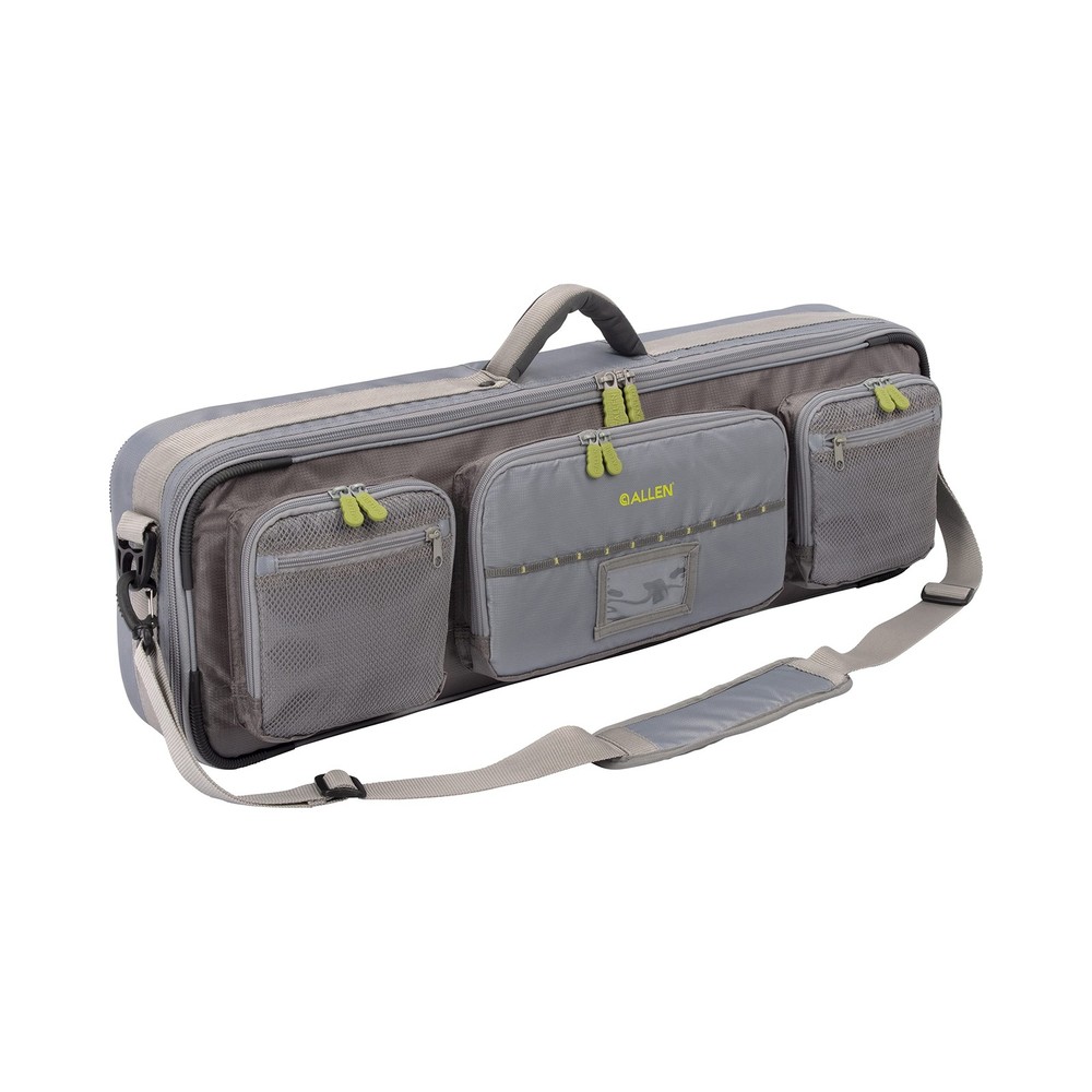Allen Company Cottonwood Fishing Rod and Gear Bag Water Resistant Gray Lime