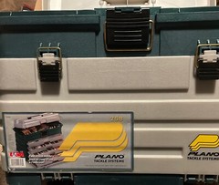 Plano 758005 Four Drawer Tackle Box Green/Metallic Silver