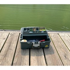 Plano 6201 One-Tray Tackle Box, Bait Storage, Extending Cantilever-tray Design