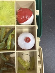 Vintage Plano 4100 Tackle Box Green/Tan W/ Tackle
