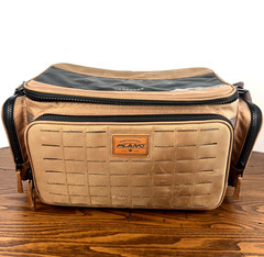 Plano Guide Series 3700 Brown Black Tackle Bag Shoulder Strap Magnetic Dropzone
