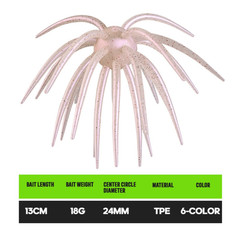 13cm Floating Urchin Bait 18g TPE Material with Natural Vibration Action
